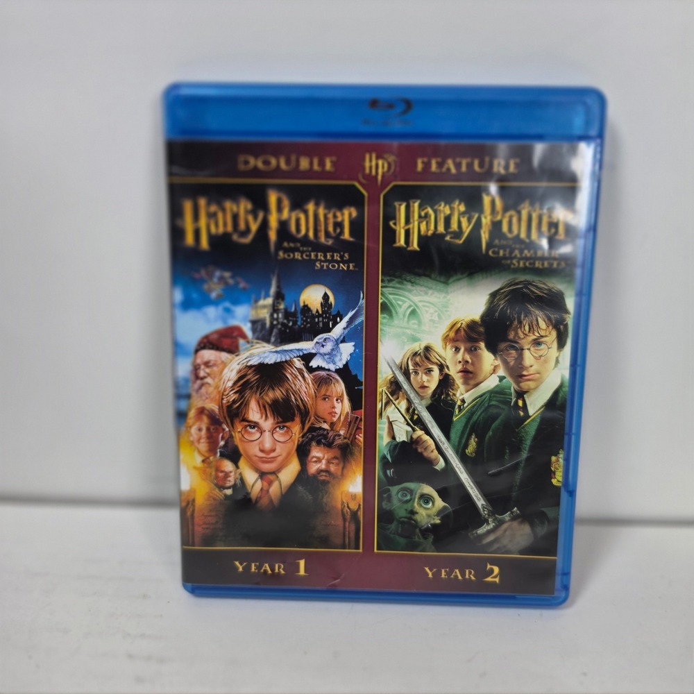 Harry Potter Years 1 & 2 Double Feature Blu-ray Sorcerers Stone Chamber‎ Secrets